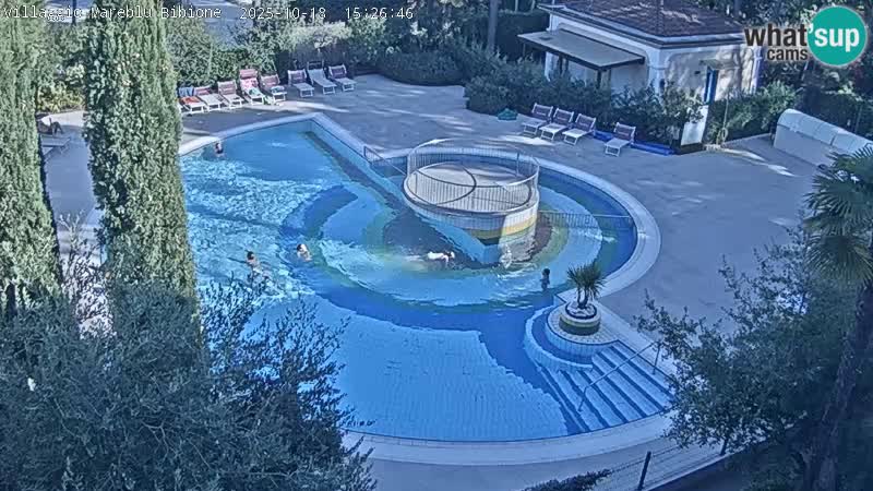 Villaggio Mare Blu piscine LIVE webcam Bibione Pineda – Italie