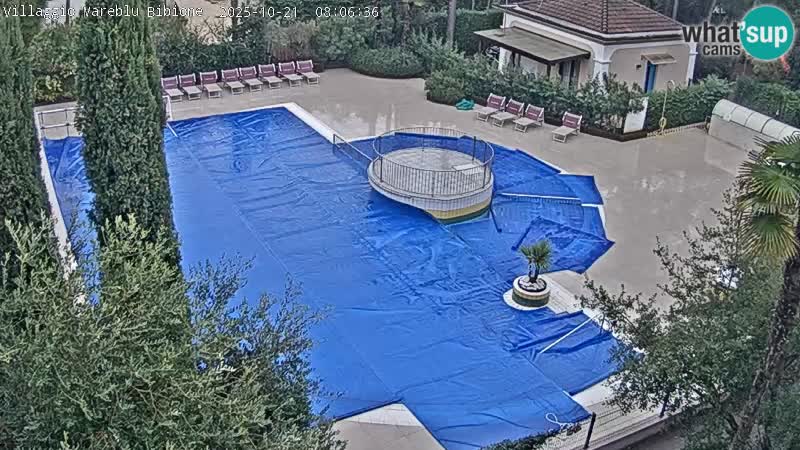 Piscina Villaggio Mare Blu EN VIVO webcam Bibione Pineda – Italia