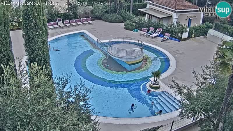 Piscina Villaggio Mare Blu webcam LIVE Bibione Pineda – Italia