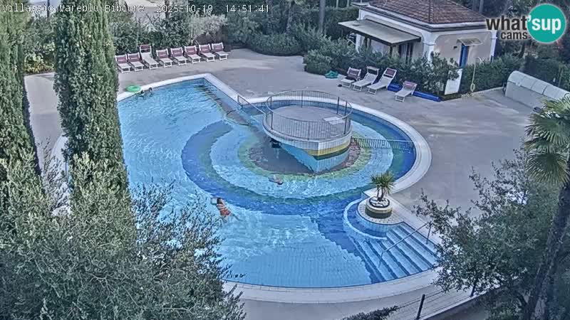 Piscina Villaggio Mare Blu webcam LIVE Bibione Pineda – Italia