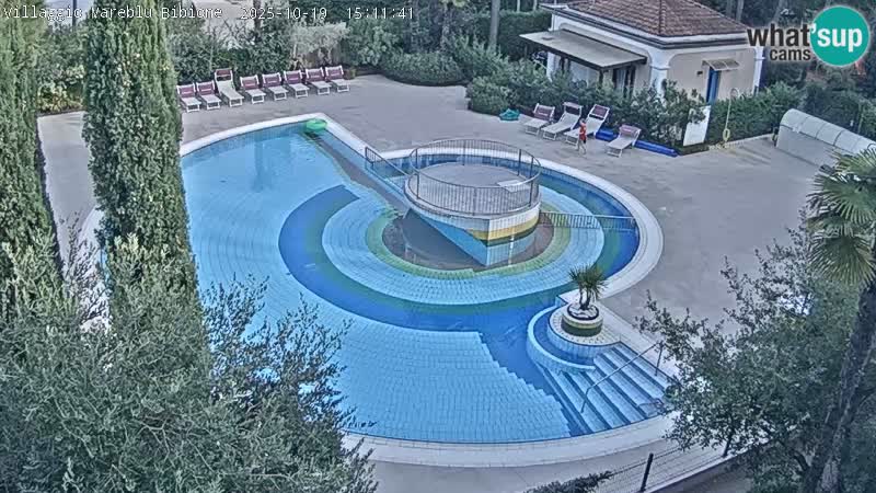 Villaggio Mare Blu bazen Spletna kamera V živo Bibione Pineda – Italija