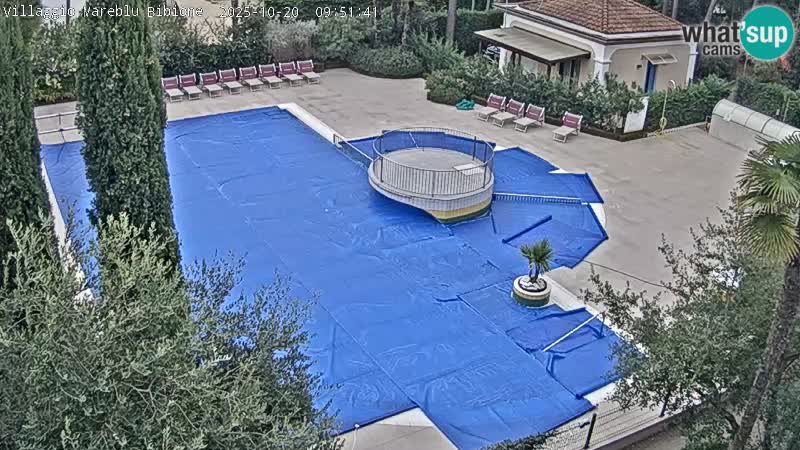 Villaggio Mare Blu pool LIVE webcam Bibione Pineda – Italy