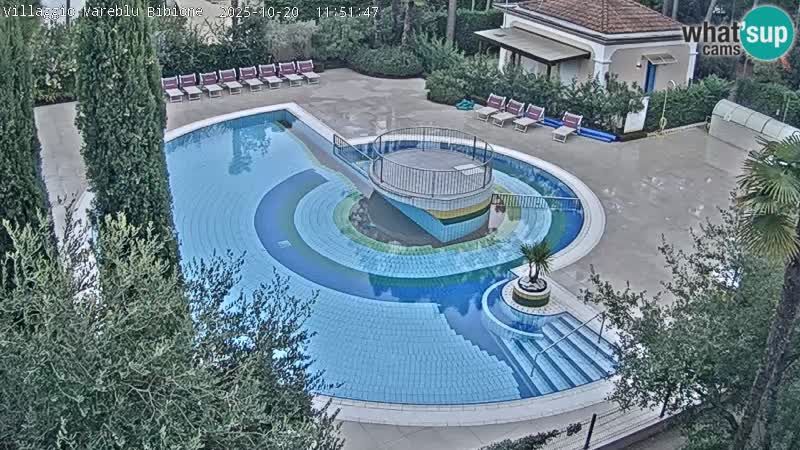 Piscina Villaggio Mare Blu webcam LIVE Bibione Pineda – Italia
