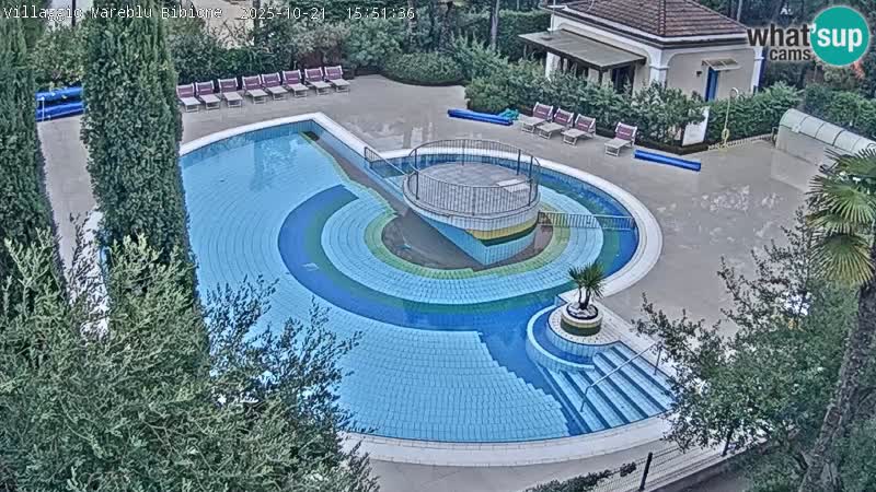 Villaggio Mare Blu pool LIVE webcam Bibione Pineda – Italy