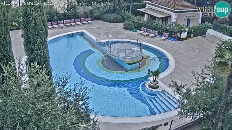 Villaggio Mare Blu bazen Spletna kamera V živo Bibione Pineda – Italija