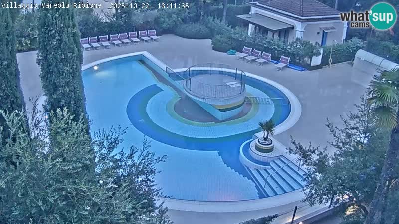 Villaggio Mare Blu pool LIVE webcam Bibione Pineda – Italy