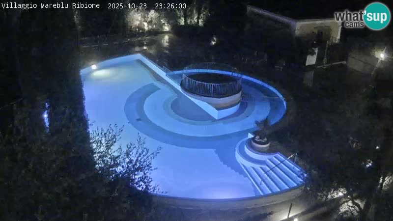 Villaggio Mare Blu bazen Spletna kamera V živo Bibione Pineda – Italija