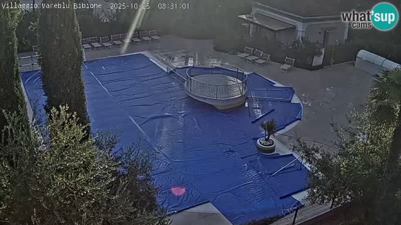Villaggio Mare Blu pool LIVE webcam Bibione Pineda – Italy