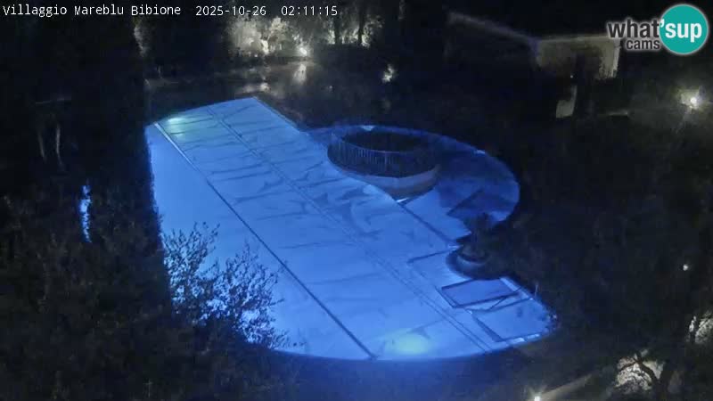 Villaggio Mare Blu bazen UŽIVO web kamera Bibione Pineda – Italija