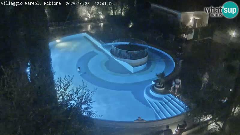 Villaggio Mare Blu bazen UŽIVO web kamera Bibione Pineda – Italija