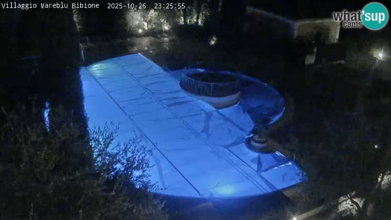 Villaggio Mare Blu bazen UŽIVO web kamera Bibione Pineda – Italija