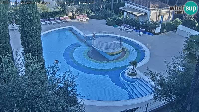 Villaggio Mare Blu piscine LIVE webcam Bibione Pineda – Italie