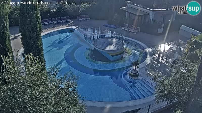Villaggio Mare Blu bazen Spletna kamera V živo Bibione Pineda – Italija