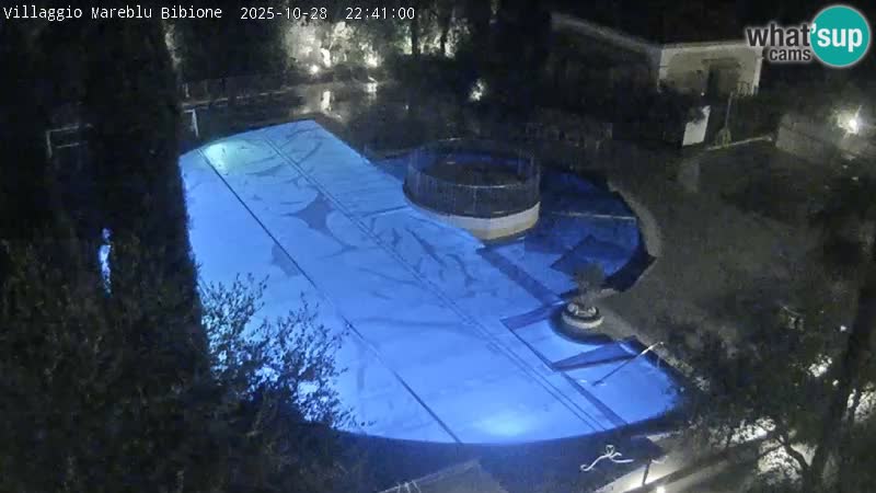 Villaggio Mare Blu bazen Spletna kamera V živo Bibione Pineda – Italija