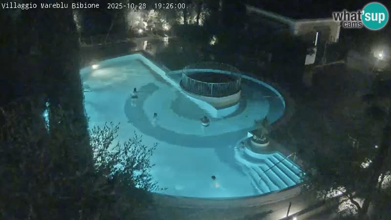 Villaggio Mare Blu bazen Spletna kamera V živo Bibione Pineda – Italija