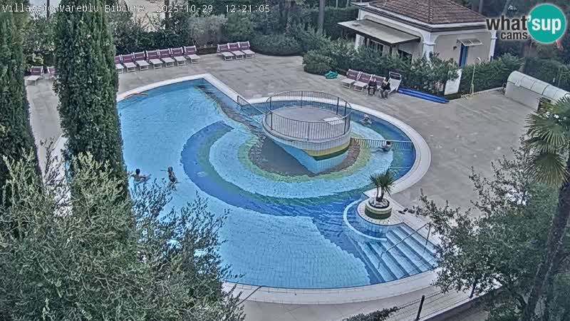 Piscina Villaggio Mare Blu EN VIVO webcam Bibione Pineda – Italia
