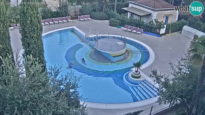 Villaggio Mare Blu pool LIVE webcam Bibione Pineda – Italy