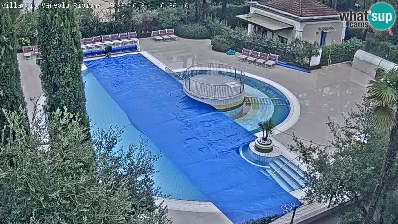 Villaggio Mare Blu pool LIVE webcam Bibione Pineda – Italy