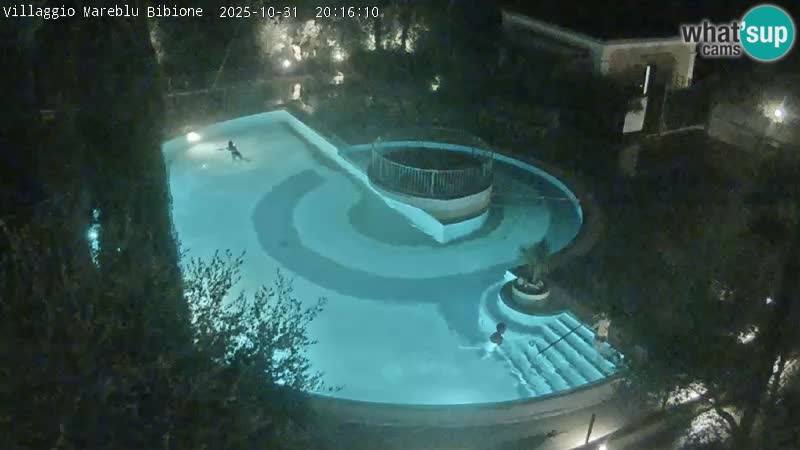 Villaggio Mare Blu bazen UŽIVO web kamera Bibione Pineda – Italija