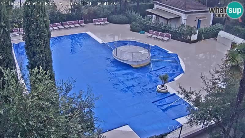 Piscina Villaggio Mare Blu webcam LIVE Bibione Pineda – Italia