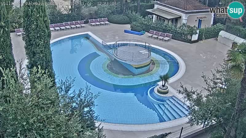 Villaggio Mare Blu piscine LIVE webcam Bibione Pineda – Italie