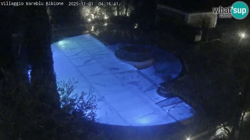 Villaggio Mare Blu bazen UŽIVO web kamera Bibione Pineda – Italija