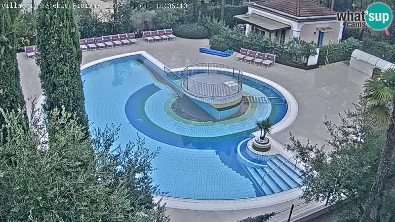 Villaggio Mare Blu pool LIVE webcam Bibione Pineda – Italy