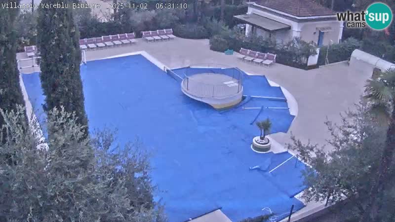 Villaggio Mare Blu piscine LIVE webcam Bibione Pineda – Italie