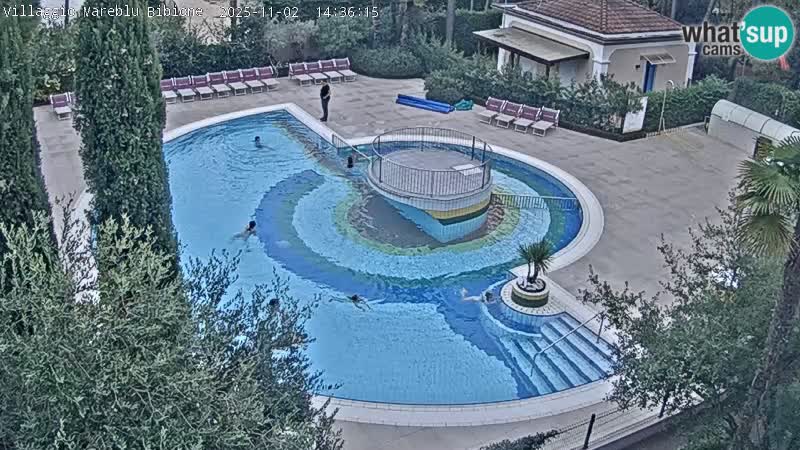 Villaggio Mare Blu pool LIVE webcam Bibione Pineda – Italy