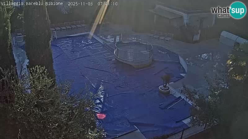 Villaggio Mare Blu piscine LIVE webcam Bibione Pineda – Italie