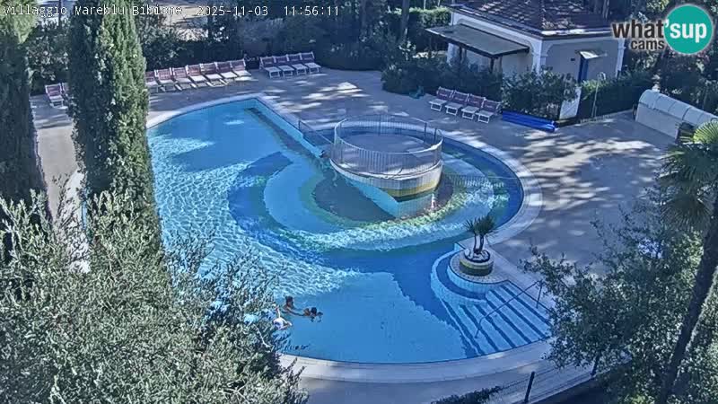 Villaggio Mare Blu piscine LIVE webcam Bibione Pineda – Italie