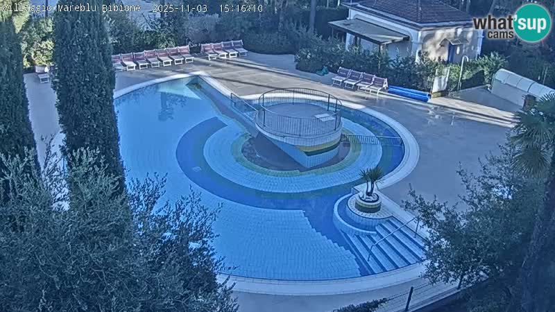 Piscina Villaggio Mare Blu EN VIVO webcam Bibione Pineda – Italia