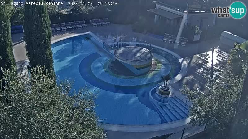 Villaggio Mare Blu bazen Spletna kamera V živo Bibione Pineda – Italija