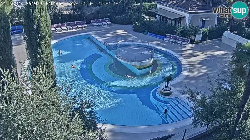 Piscina Villaggio Mare Blu webcam LIVE Bibione Pineda – Italia