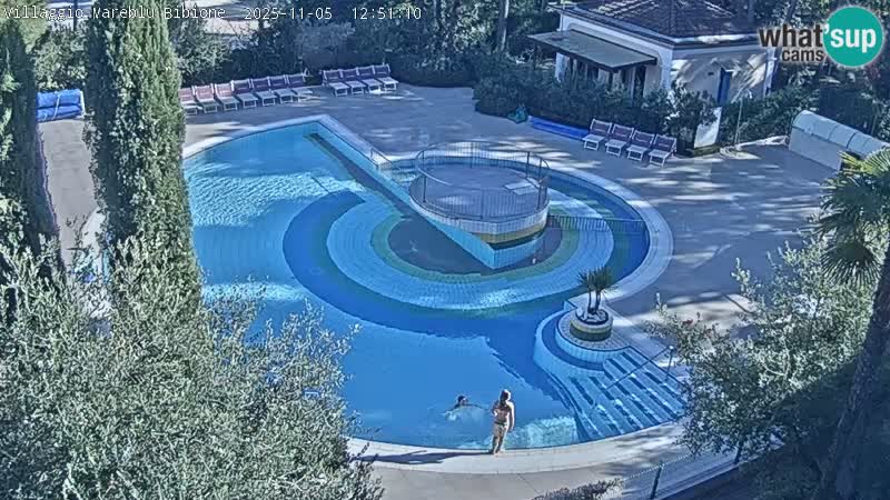 Villaggio Mare Blu pool LIVE webcam Bibione Pineda – Italy