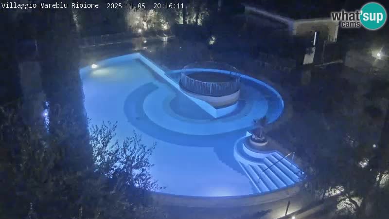 Villaggio Mare Blu bazen UŽIVO web kamera Bibione Pineda – Italija
