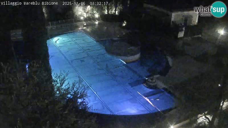 Villaggio Mare Blu bazen Spletna kamera V živo Bibione Pineda – Italija