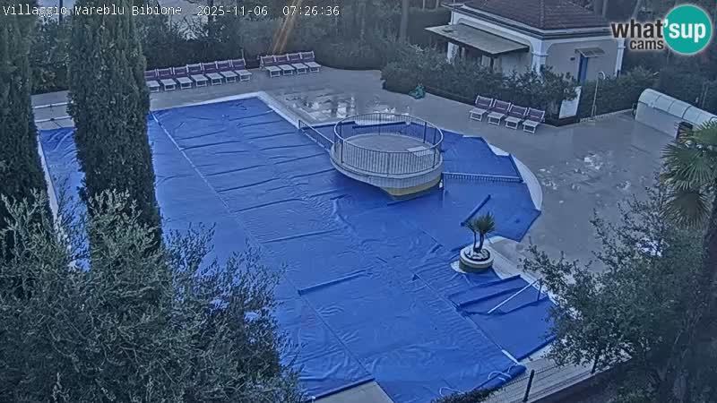 Villaggio Mare Blu bazen Spletna kamera V živo Bibione Pineda – Italija
