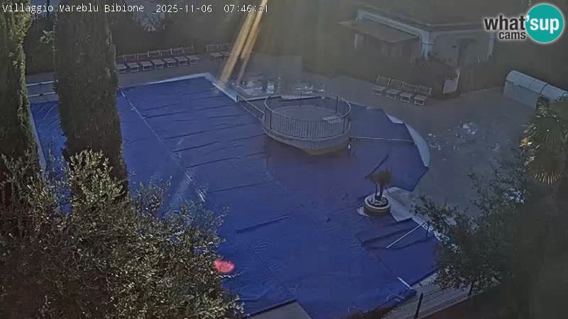 Villaggio Mare Blu bazen Spletna kamera V živo Bibione Pineda – Italija