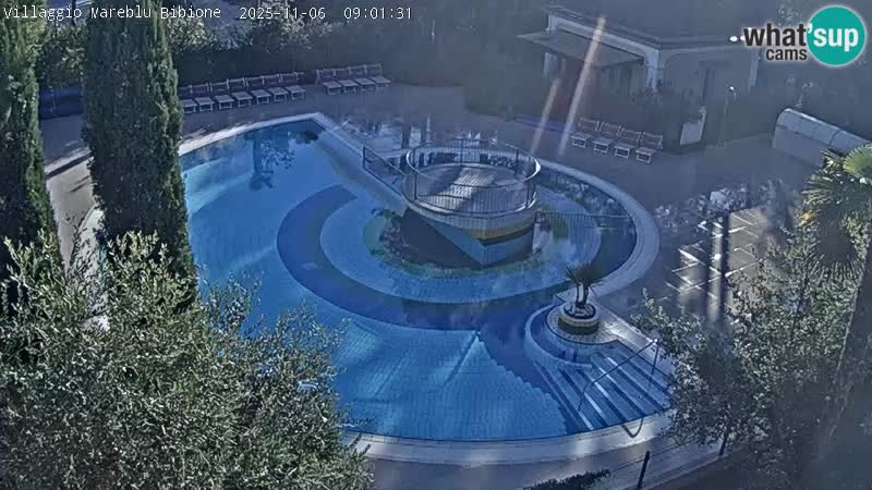 Villaggio Mare Blu pool LIVE webcam Bibione Pineda – Italy