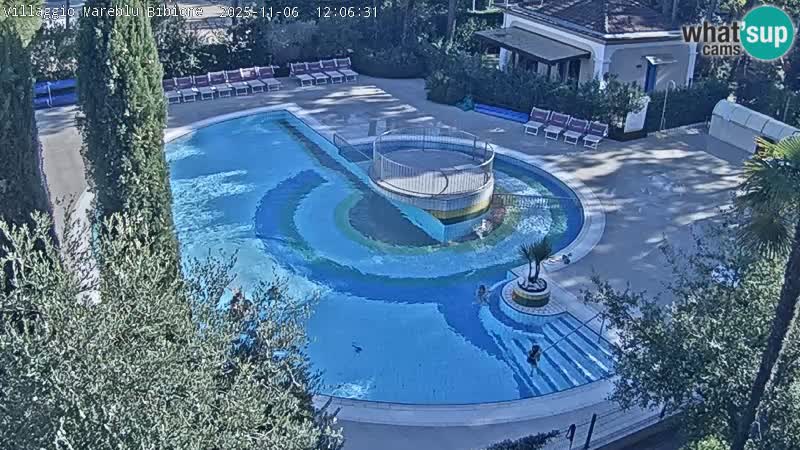 Villaggio Mare Blu pool LIVE webcam Bibione Pineda – Italy