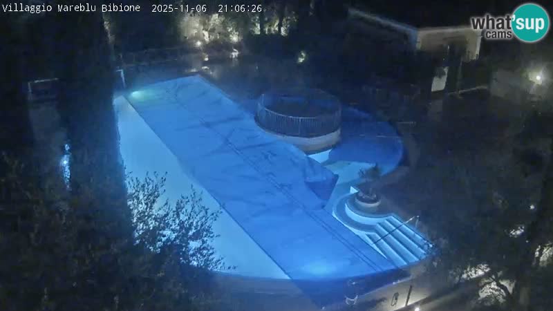Villaggio Mare Blu bazen UŽIVO web kamera Bibione Pineda – Italija