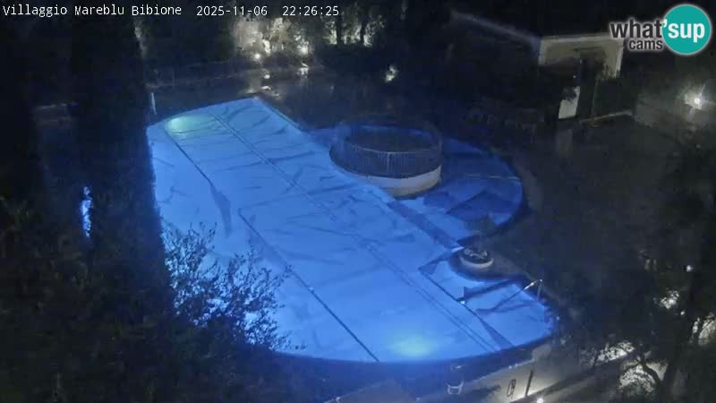 Villaggio Mare Blu bazen Spletna kamera V živo Bibione Pineda – Italija