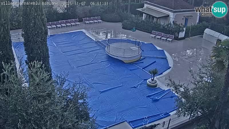 Piscina Villaggio Mare Blu webcam LIVE Bibione Pineda – Italia