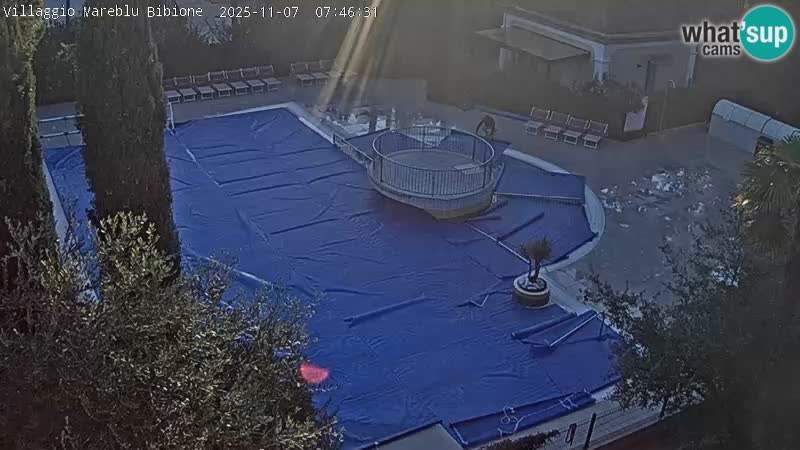 Villaggio Mare Blu piscine LIVE webcam Bibione Pineda – Italie