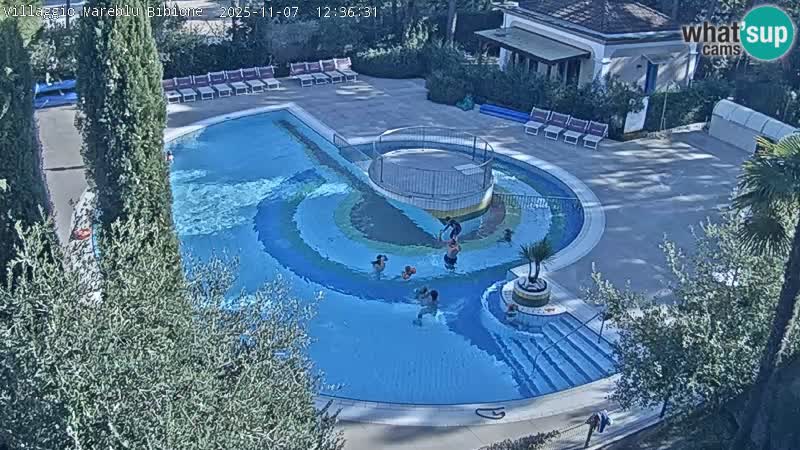 Villaggio Mare Blu pool LIVE webcam Bibione Pineda – Italy