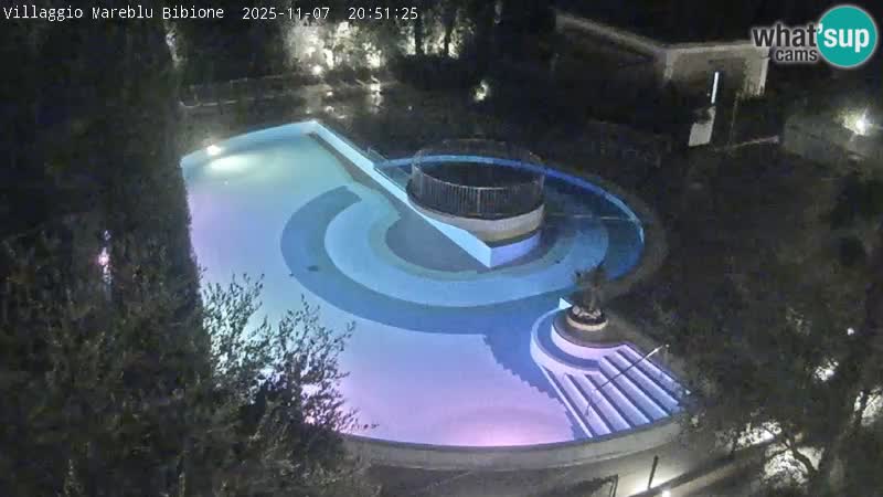Villaggio Mare Blu bazen Spletna kamera V živo Bibione Pineda – Italija