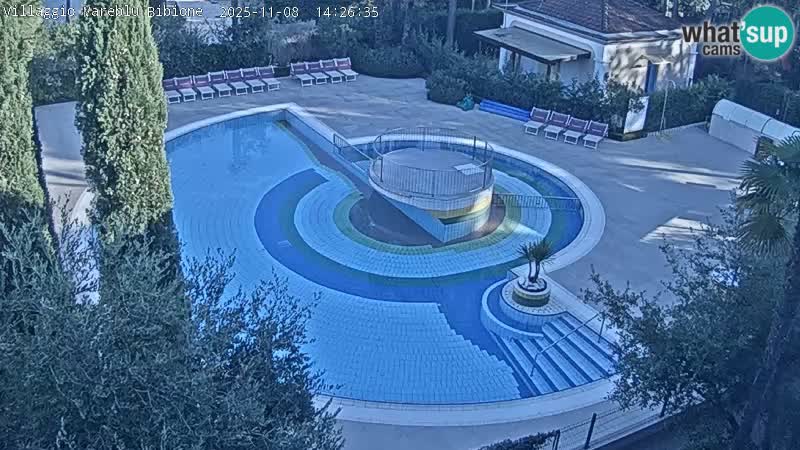 Villaggio Mare Blu bazen Spletna kamera V živo Bibione Pineda – Italija