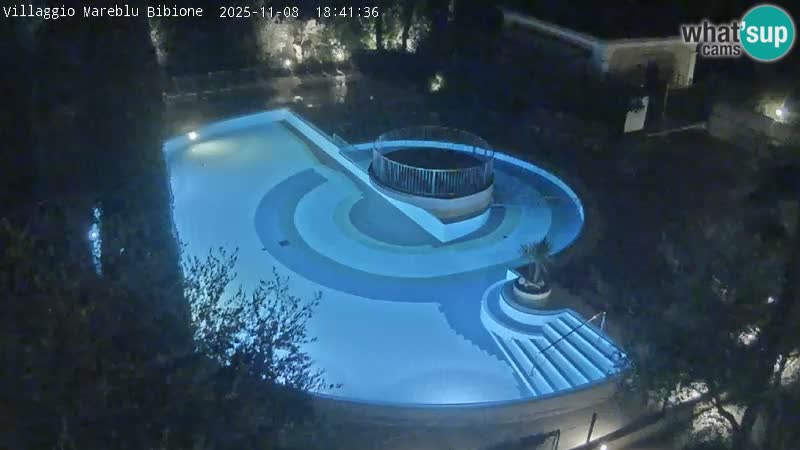 Villaggio Mare Blu bazen UŽIVO web kamera Bibione Pineda – Italija