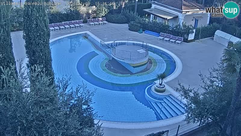 Piscina Villaggio Mare Blu webcam LIVE Bibione Pineda – Italia